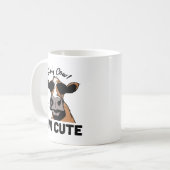Mug Citation de vache : Holy Cow, I'm Cute (Devant gauche)