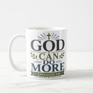 Mug Citation de vérité biblique « Dieu peut faire plus