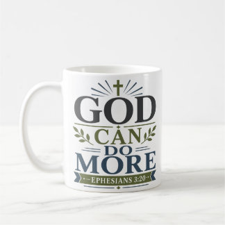 Mug Citation de vérité biblique « Dieu peut faire plus