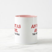 Mug Citation de vérité latine (Centre)