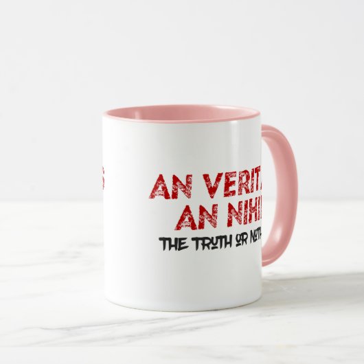 Mug Citation de vérité latine (Devant droit)