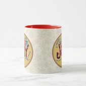 Mug Citation de vers de conception de fleurs de cadeau (Centre)