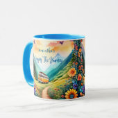 Mug Citation De Vibe Positive Personnalisable. (Devant gauche)