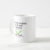 Mug Citation de Victor Hugo Motivation - Ant Tenacity (Devant gauche)