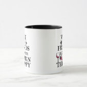 Mug citation de vin drôle pour amis étudiants (Centre)