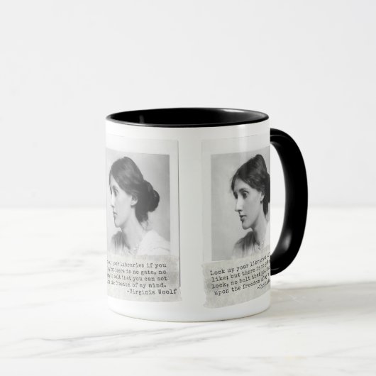 Mug Citation de Virginia Woolf - Icônes de l'histoire  (Devant droit)
