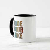 Mug Citation de VTT motivationnelle - Cyclisme drôle (Devant gauche)