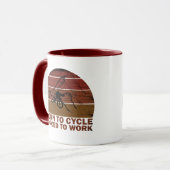Mug Citation de VTT motivationnelle - Cyclisme drôle (Devant gauche)