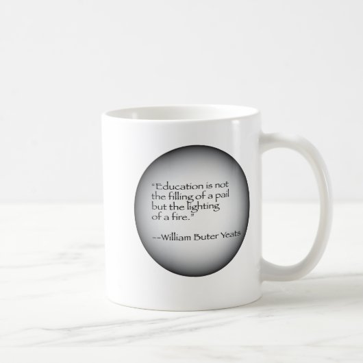 Mug Citation de William Butler Yeats (Droite)