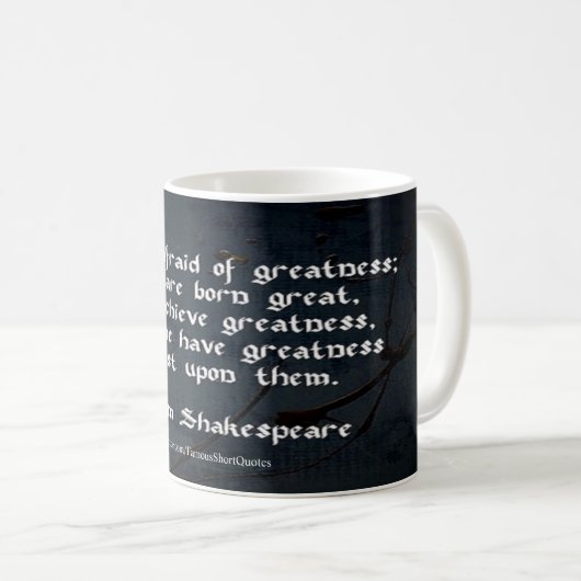 Mug Citation de William Shakespeare (Devant droit)