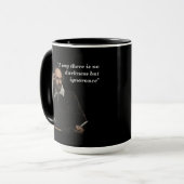 Mug Citation De William Shakespeare Sur L'Ignorance (Devant gauche)