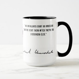 MUG CITATION DE WINSTON CHURCHILL