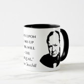 Mug Citation de Winston Churchill (Devant droit)