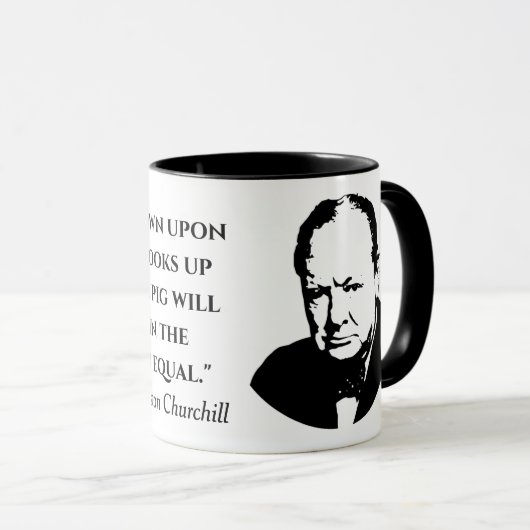 Mug Citation de Winston Churchill (Devant droit)
