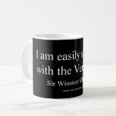 Mug Citation de Winston Churchill; Le meilleur (Devant gauche)