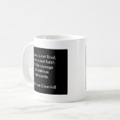 Mug Citation de Winston Churchill; Succès (Devant gauche)