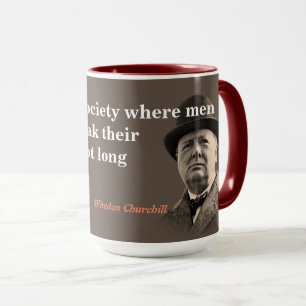 Mug Citation De Winston Churchill Sur La Liberté D'Exp