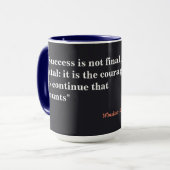 Mug Citation De Winston Churchill Sur Le Courage (Devant gauche)