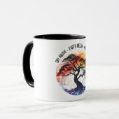 Mug Citation De Yoga Inspirationnel/Dit (Devant gauche)