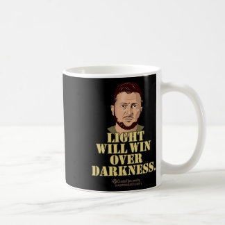 Mug Citation de Zelensky La Lumière Gagnera Le Préside