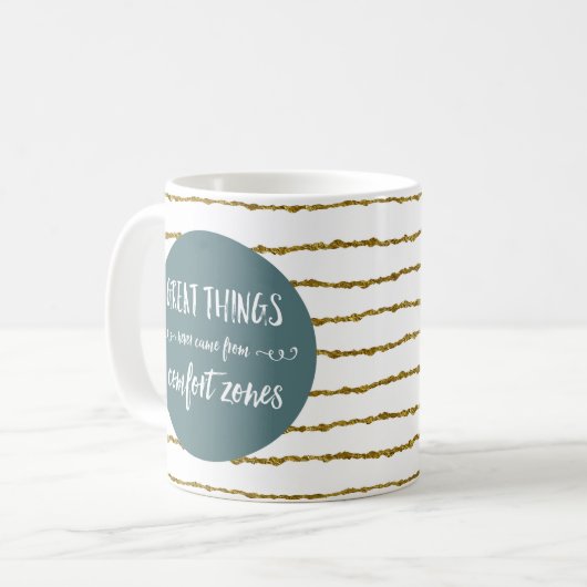Mug Citation de zones de confort (Devant gauche)