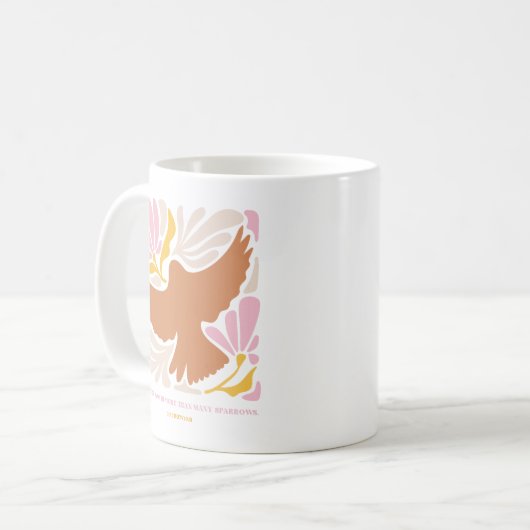 Mug Citation d'écriture Neutre Boho Christian JW Art (Devant gauche)