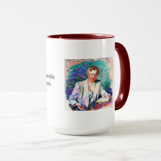 Mug Citation d'Eleanor Roosevelt - (Devant droit)