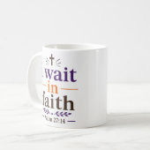 Mug Citation d'encouragement par les Écritures sur J'a (Devant gauche)