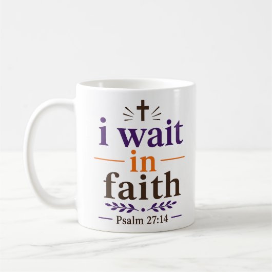 Mug Citation d'encouragement par les Écritures sur J'a (Gauche)