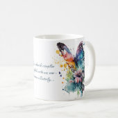 Mug Citation d'encouragement pour papillon (Devant droit)