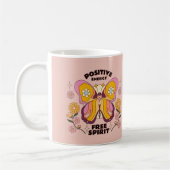 Mug Citation d'énergie positive Fleurs de papillon col (Gauche)