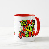 Mug Citation d'enseignement inspirant (Devant droit)