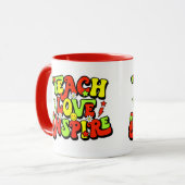 Mug Citation d'enseignement inspirant (Devant gauche)