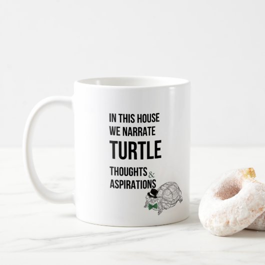 Mug Citation des amoureux de TURTLE drôle (Avec donut)