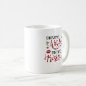 Mug Citation des voeux de Noël et des bisous (Devant droit)