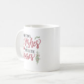 Mug Citation des voeux de Noël et des bisous (Devant gauche)