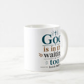 Mug Citation d'espérance chrétienne : Dieu est aussi d (Devant droit)