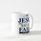 Mug Citation d'espérance scripturaire Jésus ne faillit (Devant droit)