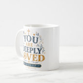Mug Citation d'espoir matinal Vous êtes profondément a (Devant gauche)