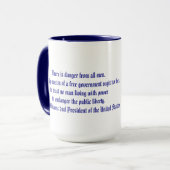 Mug Citation d'Étoile-John Adams d'Américain (Devant gauche)