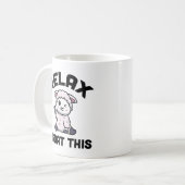 Mug Citation d'Humour de chèvre : Je chèvre (Ai) (Devant gauche)