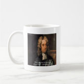 Mug Citation d'humour de vie de Jonathan Swift en dire (Gauche)