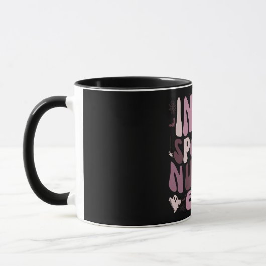Mug Citation d'infirmière Éffrayante rétro Halloween (Gauche)