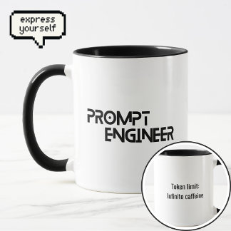 Mug Citation d'ingénieur d'invite minimaliste