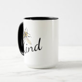 Mug Citation d'inspiration d'affirmation quotidienne | (Devant gauche)