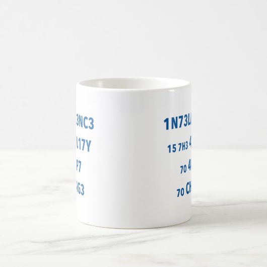 Mug Citation d'intelligence Motivation Musique (Centre)