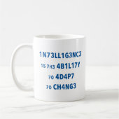 Mug Citation d'intelligence Motivation Musique (Gauche)
