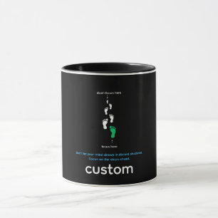 Mug Citation d'objectifs motivationnels - Minimaliste