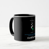 Mug Citation d'objectifs motivationnels - Minimaliste (Devant gauche)