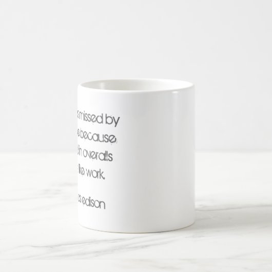 Mug Citation d'occasion par Thomas Edison (Centre)